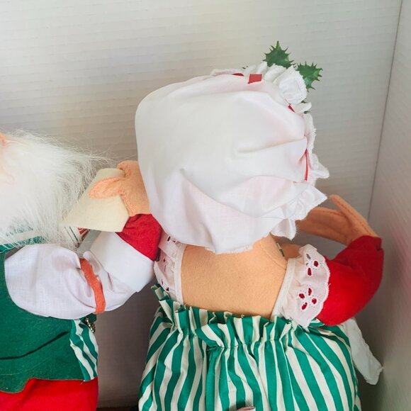 ANNALEE Mrs Claus Mr Santa Claus Merry Christmas 18” 1993 vntg Dolls - Picture 11 of 13